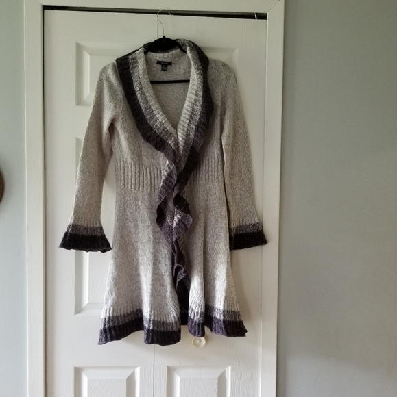 🧥 MAJORA LONG KNITTED CARDIGAN - Picture 1 of 14